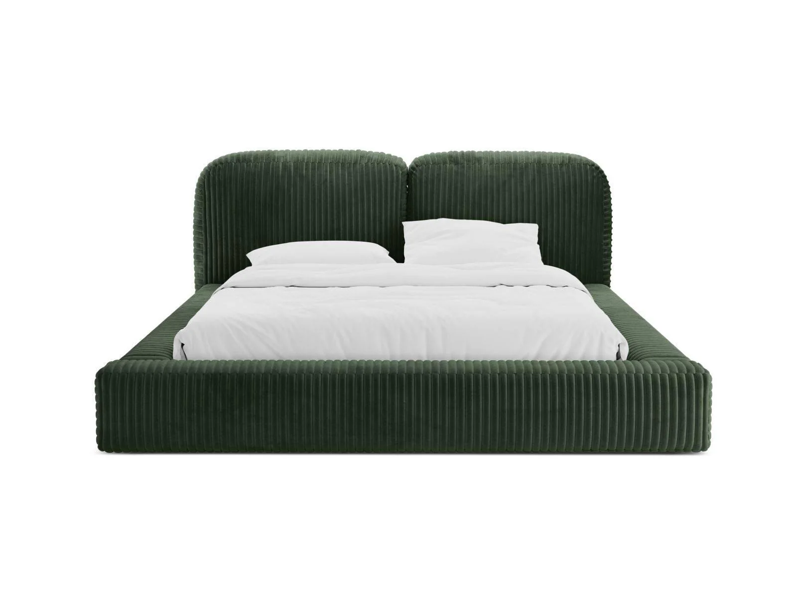 Bedframe Martina ribstof 200 x 200 met opbergruimte