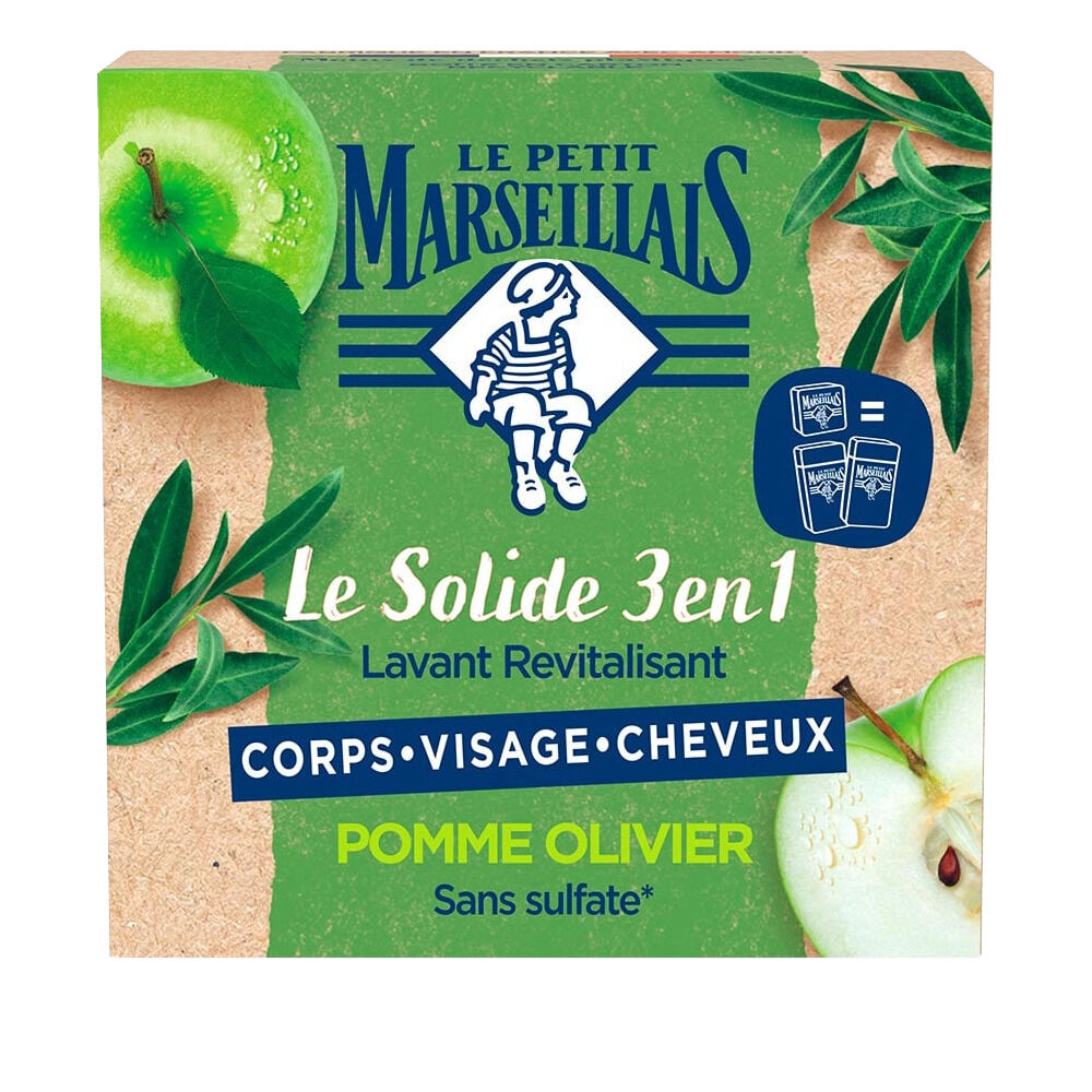 Savon solide 3-en-1 Le Petit Marseillais pomme olivier