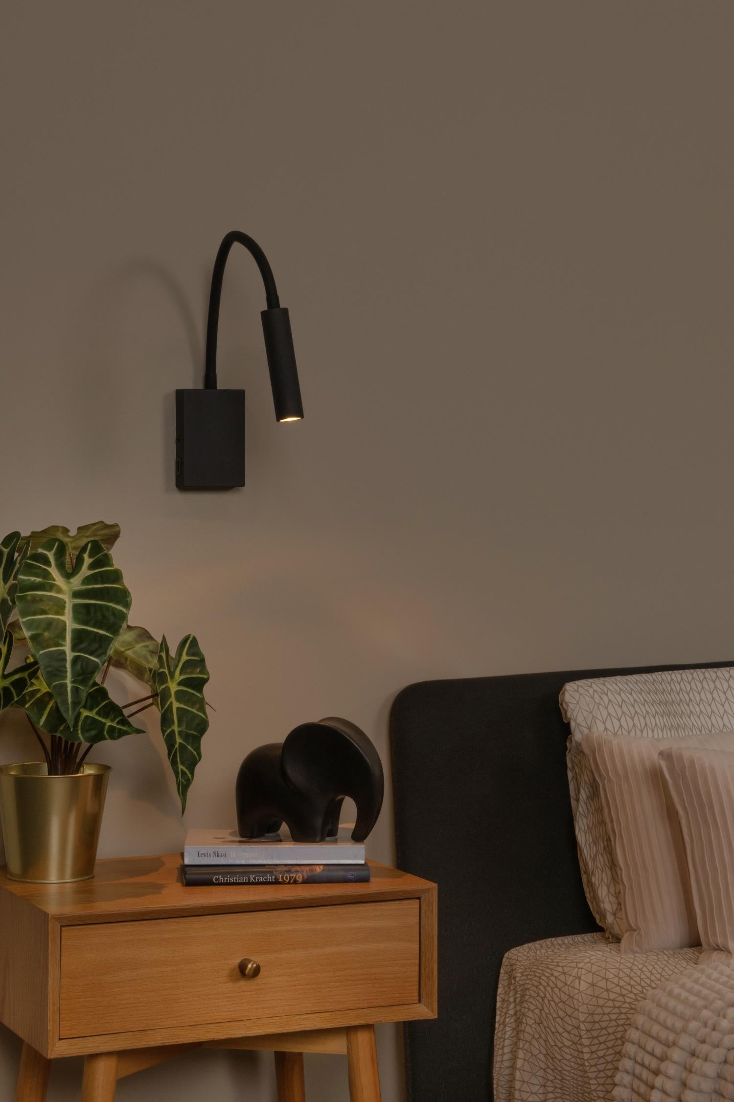 Lucide wandspot ALEC - 1xG9 - Zwart