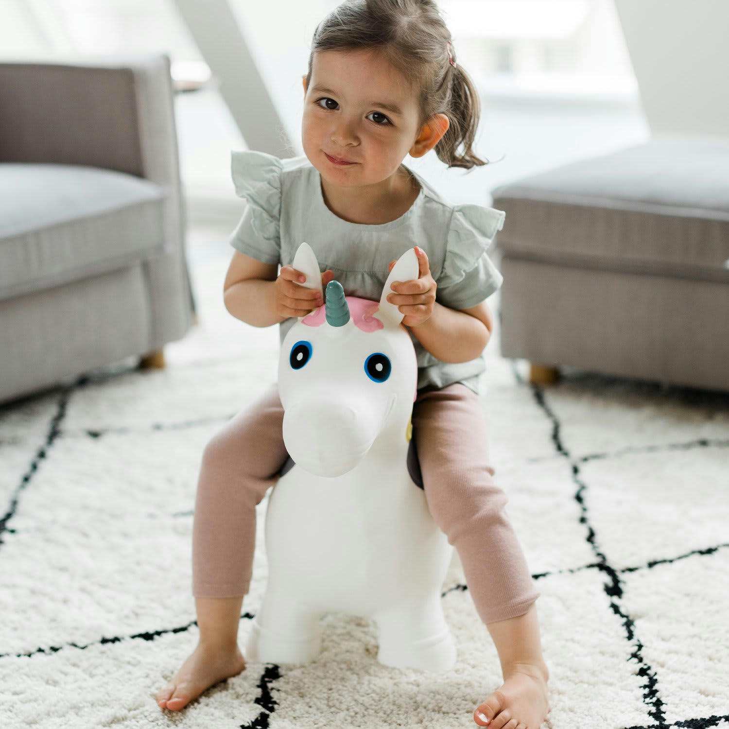 LICORNE - Animal sauteur gonflable, licorne