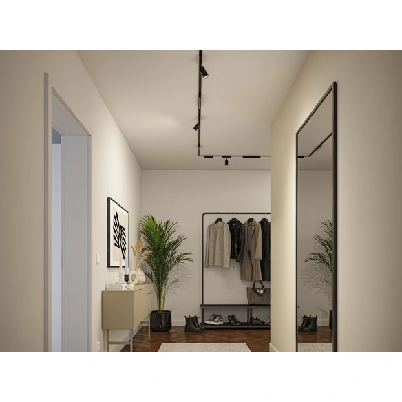 Spot »Veya«, 5 W, 48 V, Kunststoff/Aluminium, schwarz