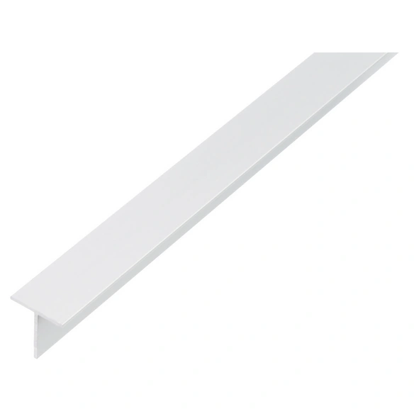 BA-Profil T-Form Alu weiß 2600 x 25 x 25 x 2 mm