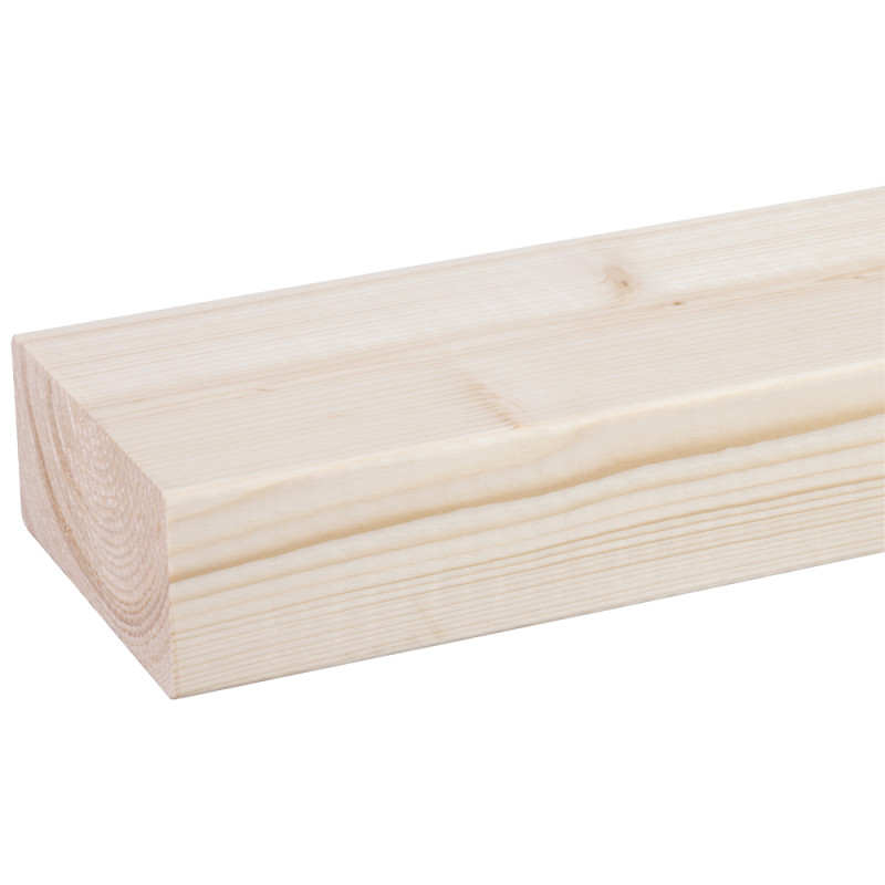 Chevron en sapin raboté 300 x 11,7 x 5,8 cm