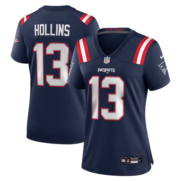 Mack Hollins New England Patriots Nike Women's Team Game Jersey -  Navy