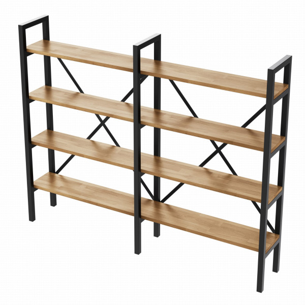 Regał Medium Industrial Loft na książki D4 R 130x160x20 cm