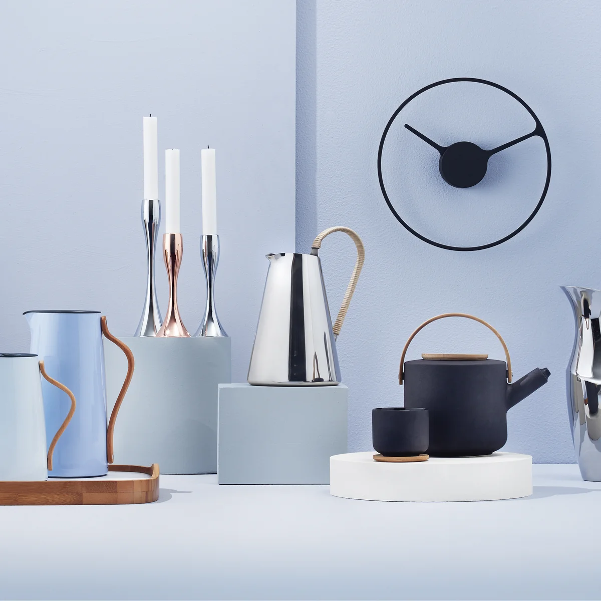 Stelton - Time Wanduhr 30 cm, schwarz