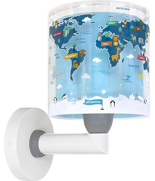 Applique murale pour enfants Kids World Carte du Monde