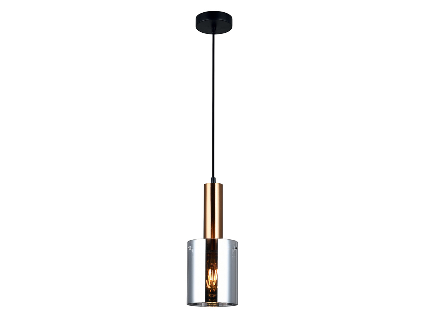 Lampa wisząca Sardo stalowa miedziana