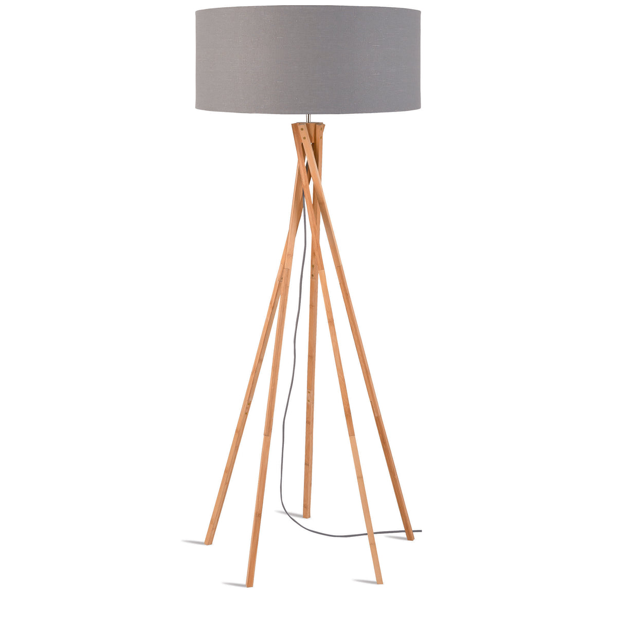 GOOD&MOJO vloerlamp Kilimanjaro - grijs - Ø60cm