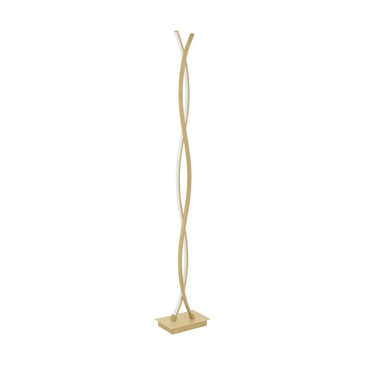 EGLO vloerlamp Lasana 4 - led - 143 cm - lichtbruin/wit