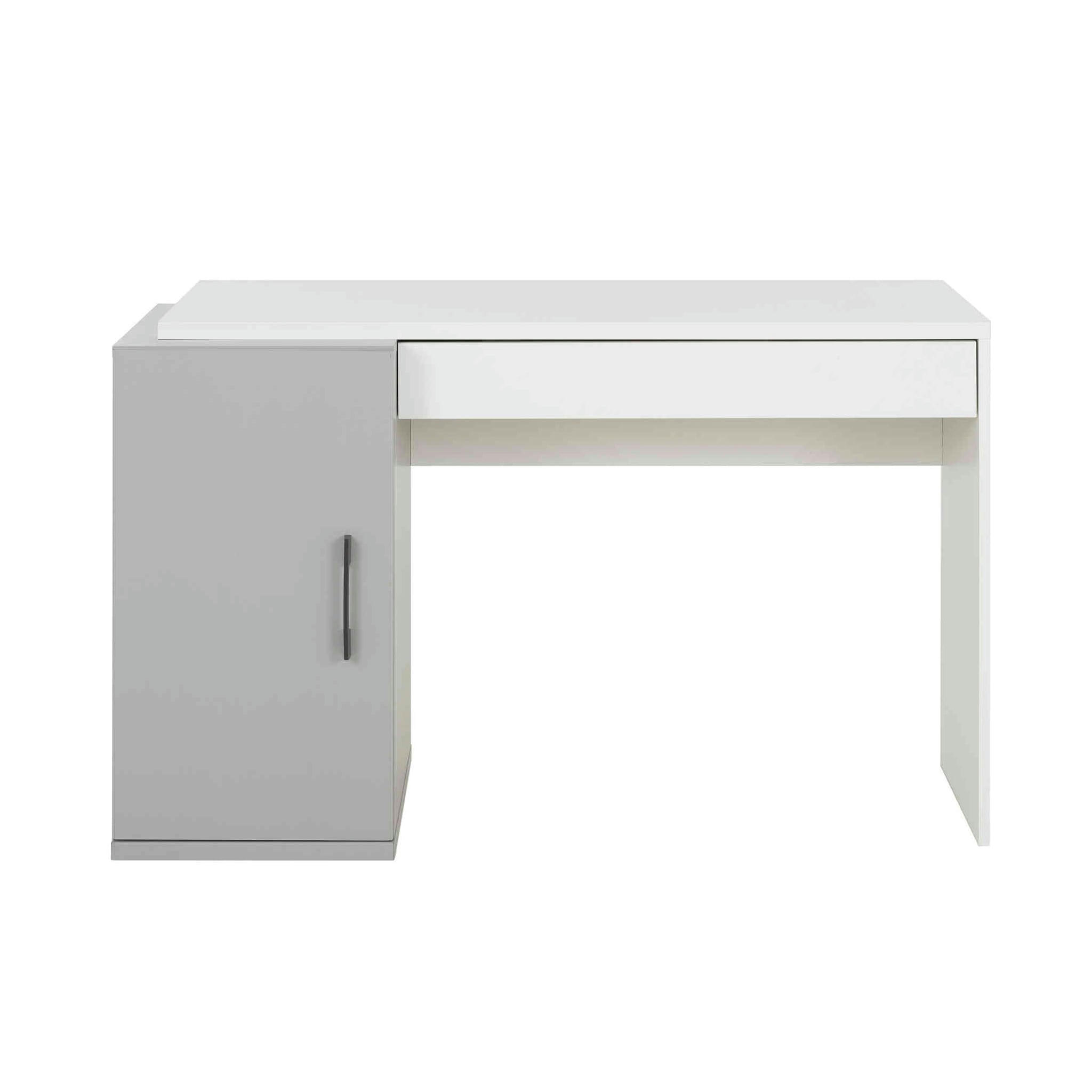 - Bureau avec rangements, 1 porte tiroir gris
