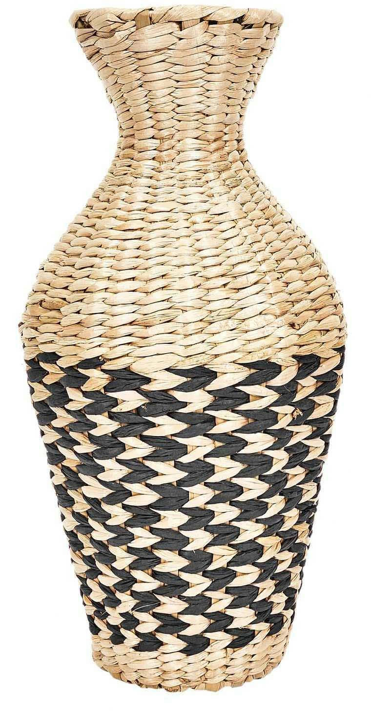 - Jarre en jonc tressé 42 cm