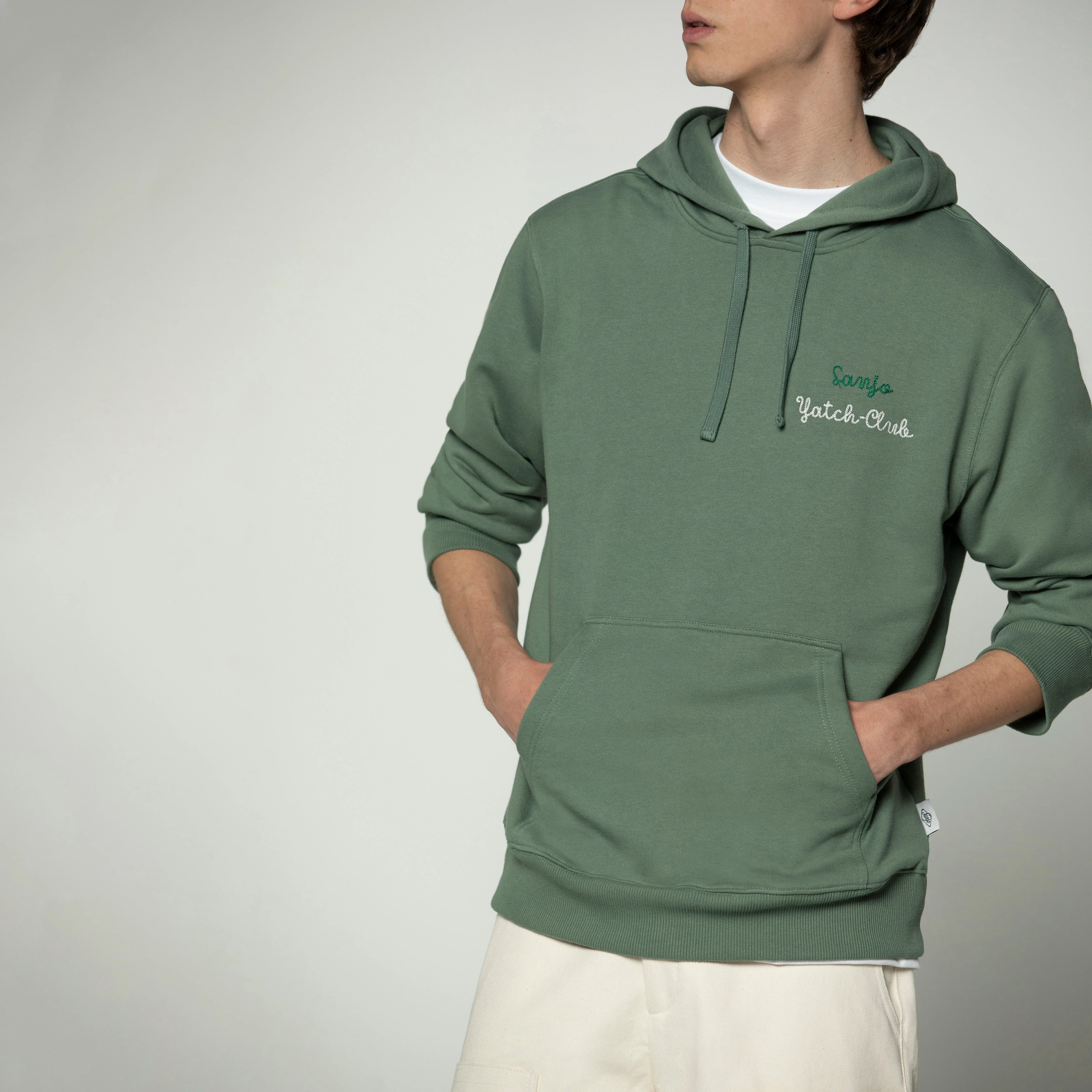 Sanjo Yatch-Club Hoodie // Green