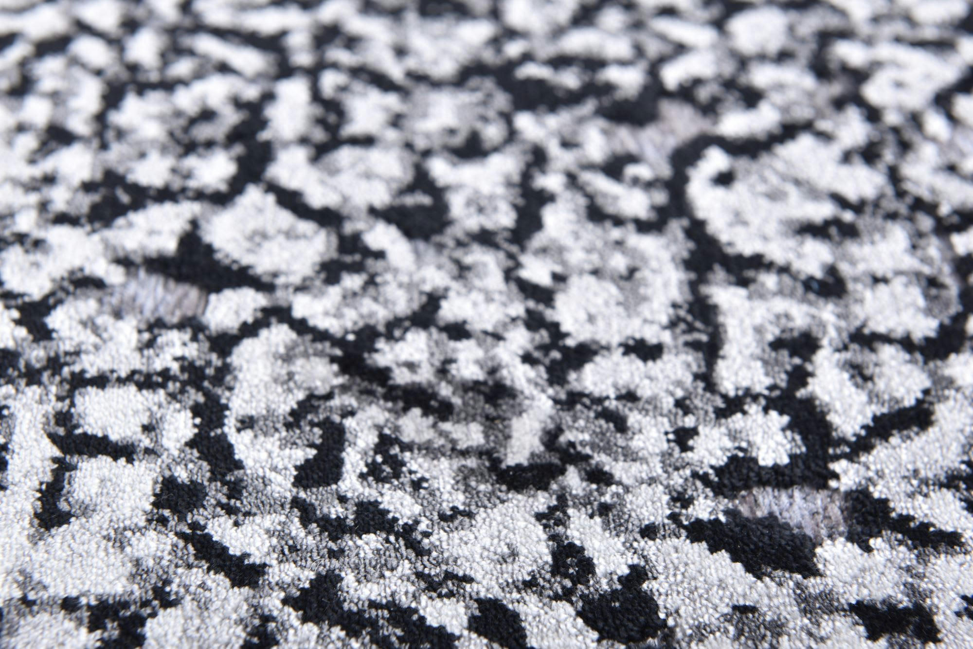 ORELIA - Tapis tissé plat très doux - argent 195x280 cm
