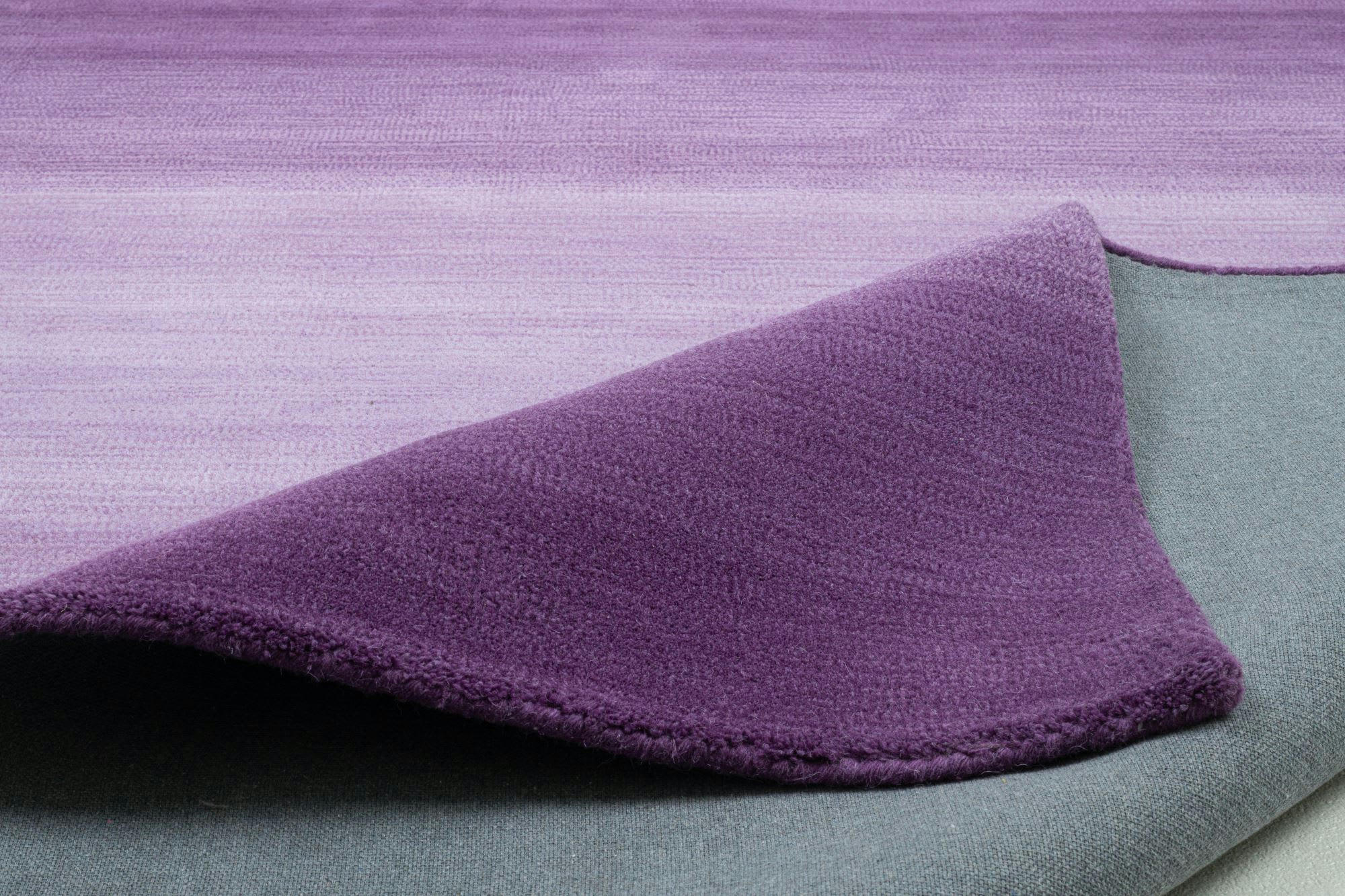 WOOL COMFORT - Tapis dégradé de couleur en laine purple 70x140 cm