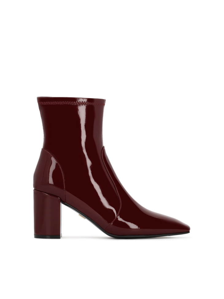 Maroon stiletto boots
