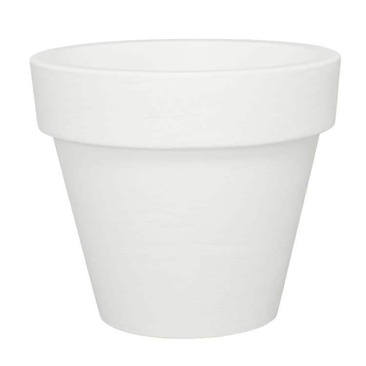 BORDATO LISCIO - Pot à fleur éclairé en résine recyclable neutre D58cm