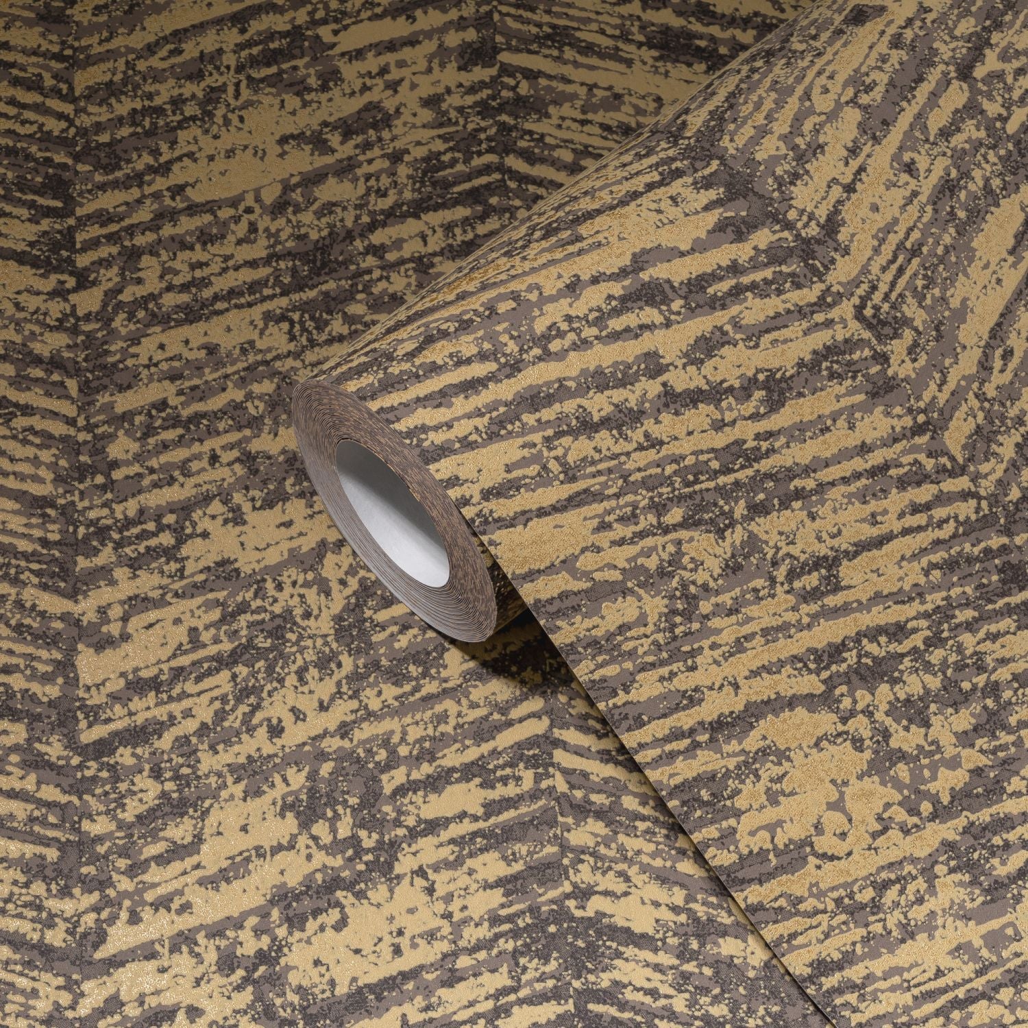 Livingwalls behang geometrische vormen goud en bruin - 53 cm x 10.05 m - AS-386974