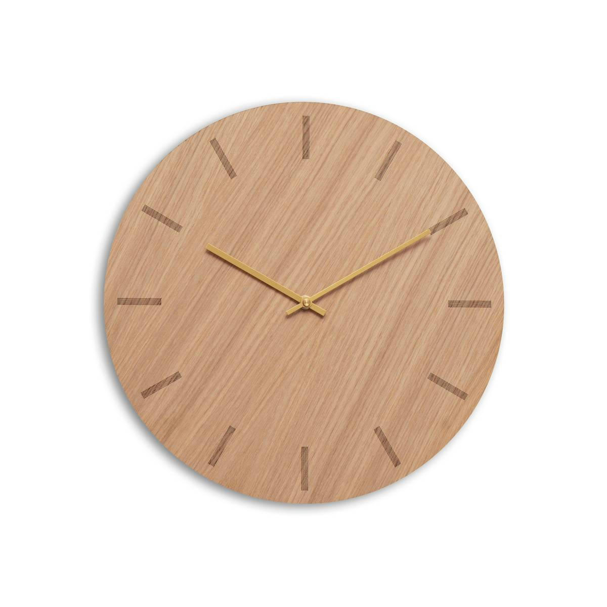 - Horloge murale en bois beige D38cm
