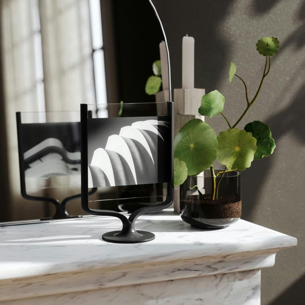 - Cadre photo métal noir h25cm