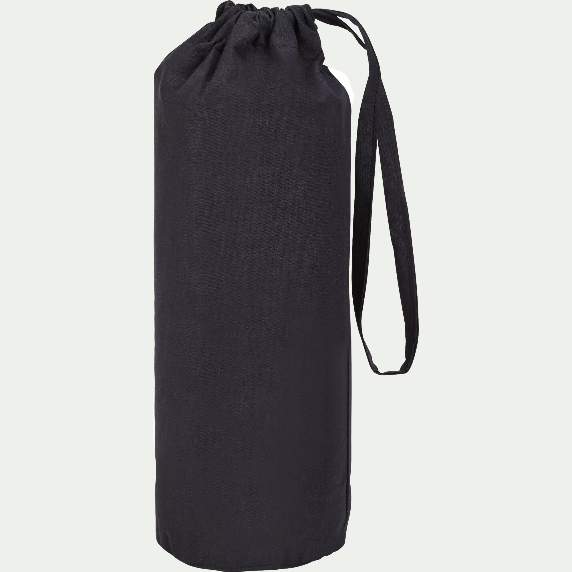 CALANQUES - Drap housse en coton 160x200cm B25cm - gris calabrun