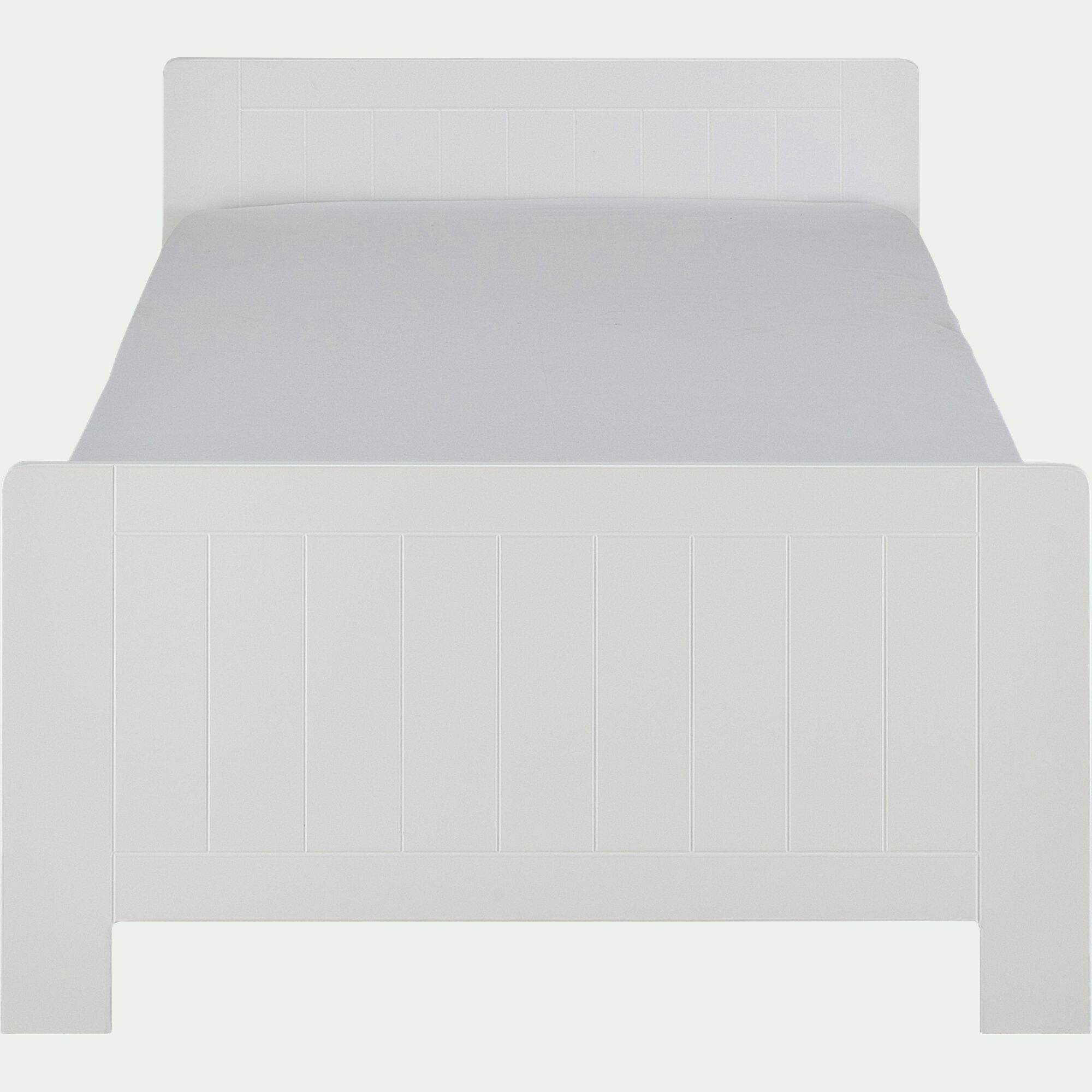 POLLUX - Lit 1 place enfant en bois 90x200cm - blanc