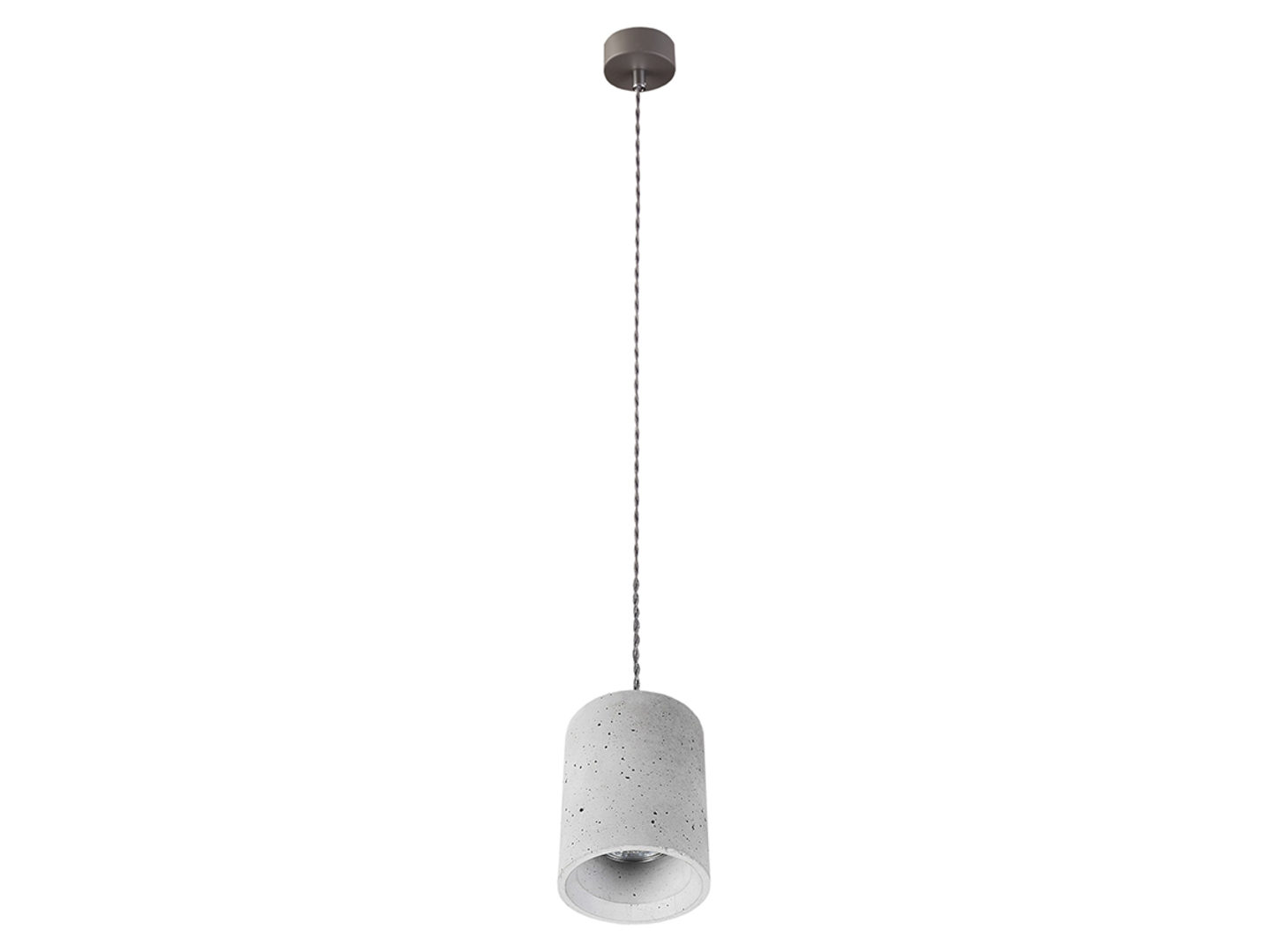 Lampa wisząca Shy betonowa szara
