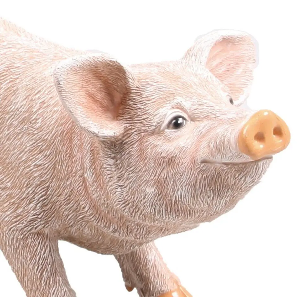 Farmwood Varken tuin beeldje - voor binnen/buiten - 36 x 17 cm