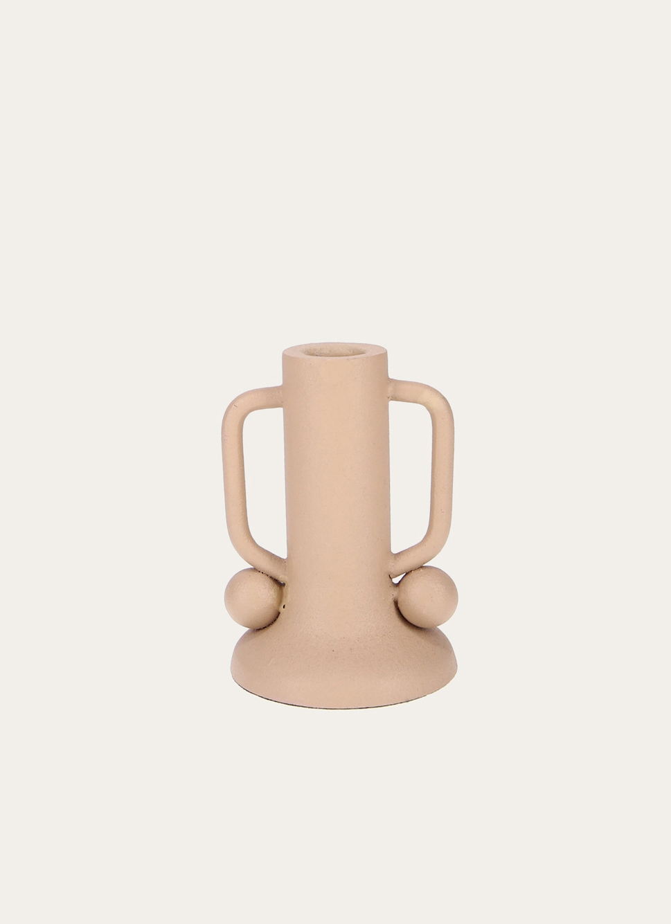 BOUGEOIR EN MÉTAL NUDE