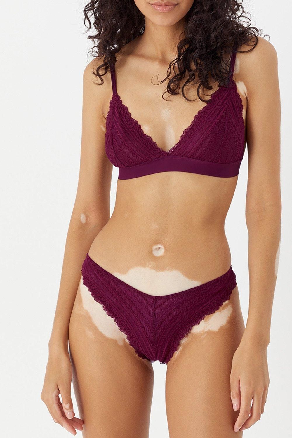 Accessorize Geometric Lace Bralet