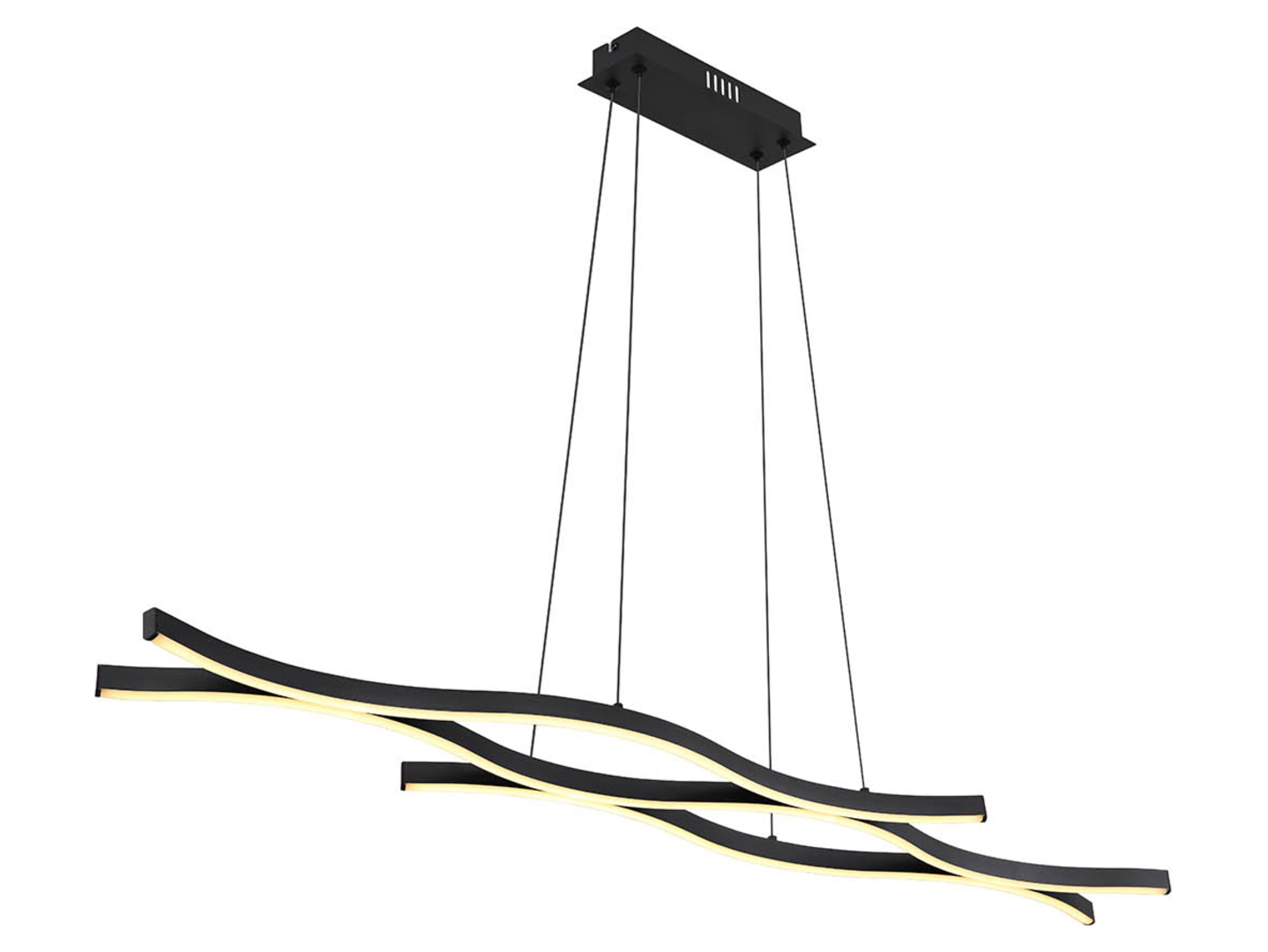 Lampa wisząca Geronimo LED metalowa czarna