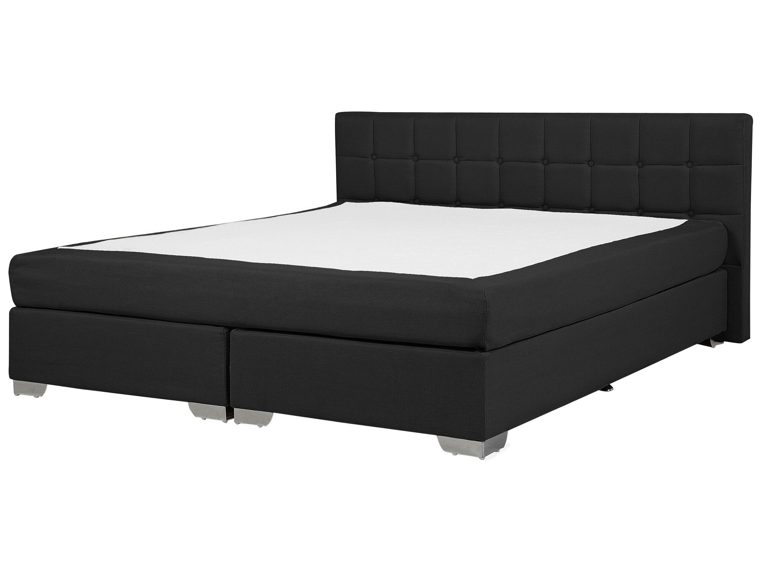 Łóżko kontynentalne materac 180x200 czarne