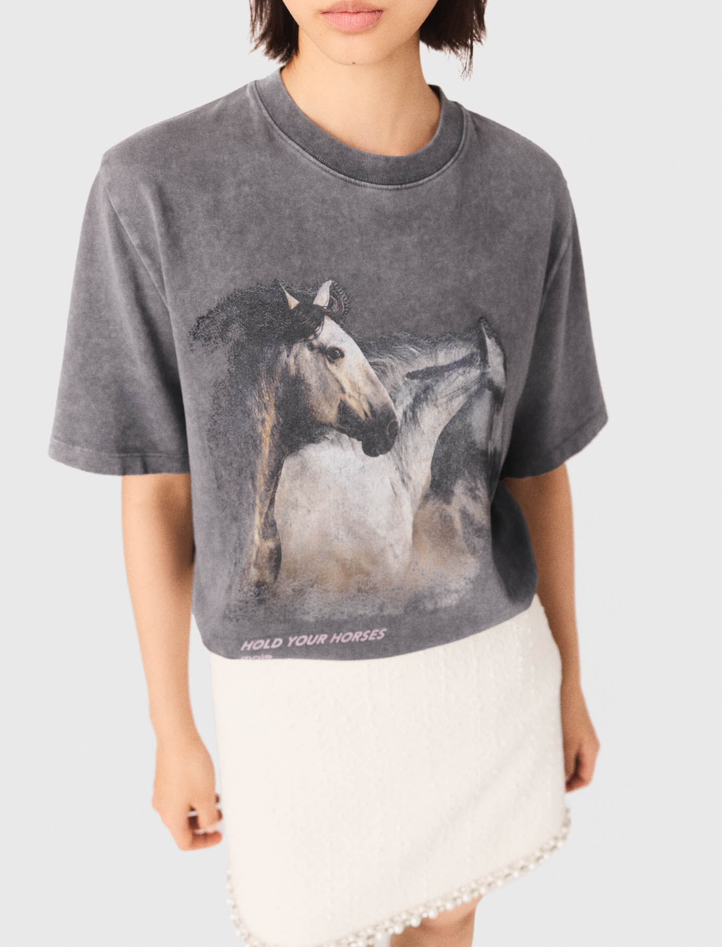 Tee shirt imprimé cheval