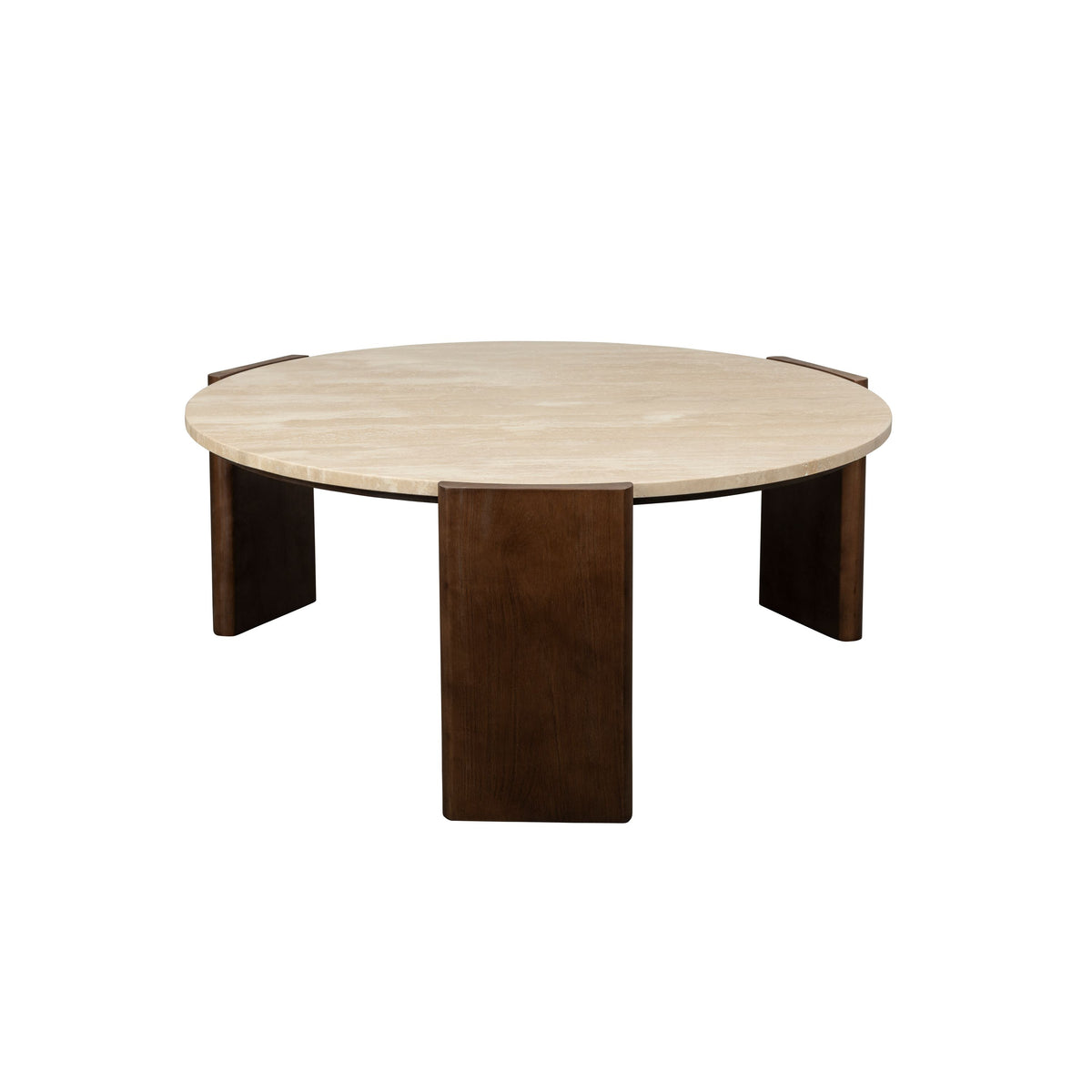 Dutchbone Valcour Salontafel Rond Bruin
