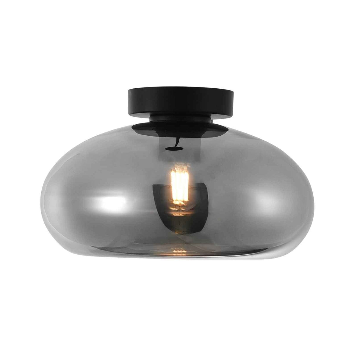 Artdelight plafondlamp Paradise - 1 lichts - 28 x 17  cm - zwart