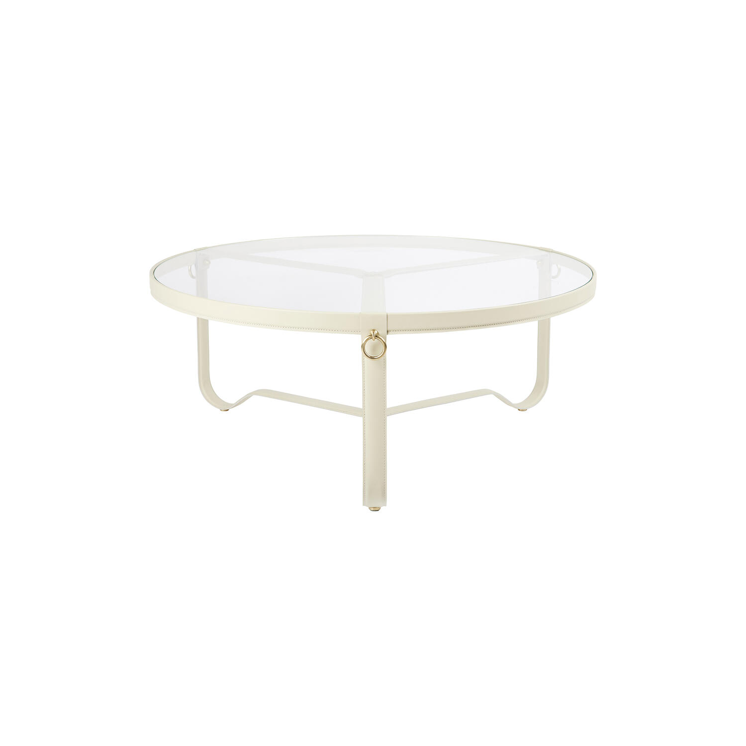 Adnet Coffee Circular Table, cream