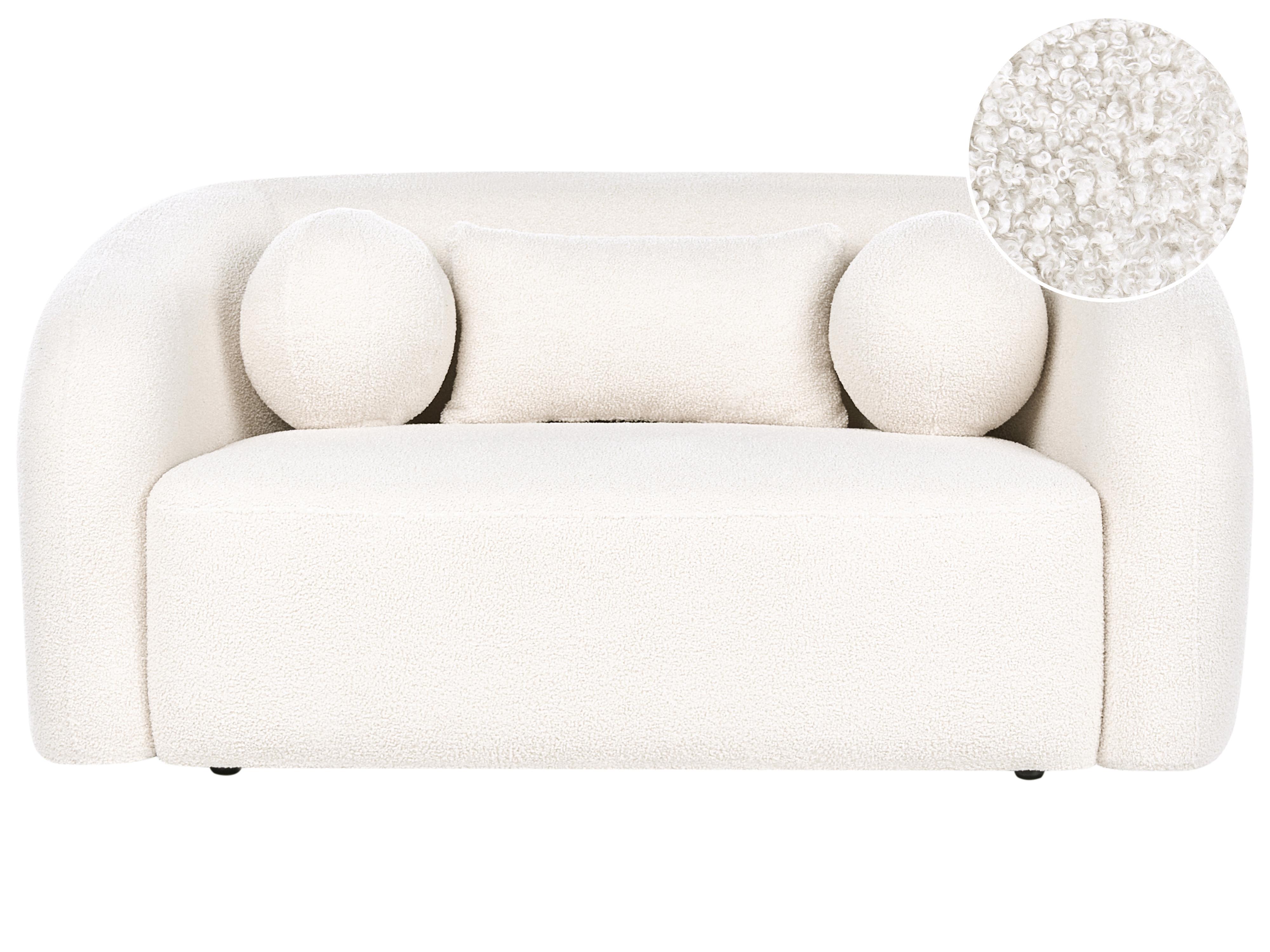 Sofa 2 Seater EGEDAAL Boucle White