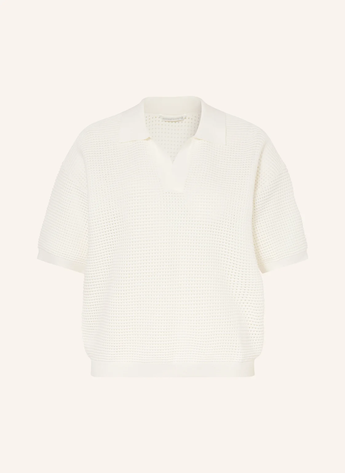 JEANNE BARET Strick-Poloshirt SAFFRON