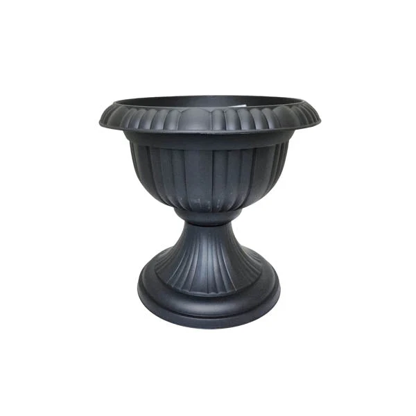 Flower Pot And Pedastal  Anthracite