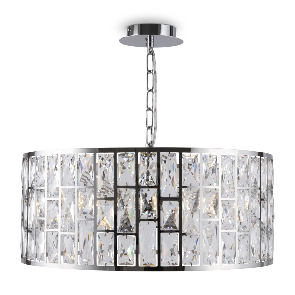 Lampa wisząca chromowana transparentna GELID 4xE27x60W Maytoni