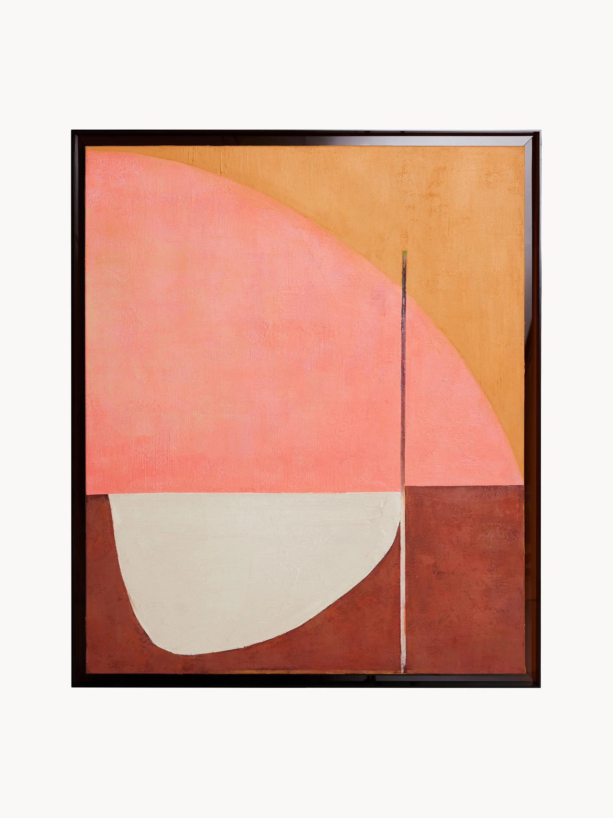 Gerahmtes, handgemaltes Leinwandbild Roseate Hues