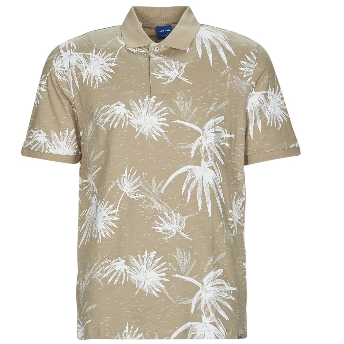 Jack & Jones - JORCRAYON AOP POLO SS - Beige