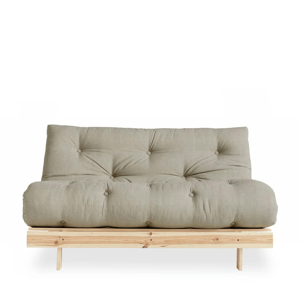 ROOTS - Canapé convertible en pin massif avec futon