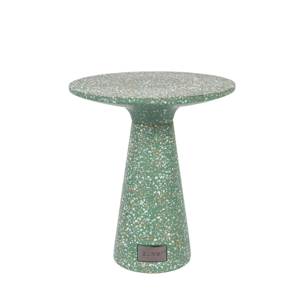 VICTORIA - Table basse en terrazzo vert