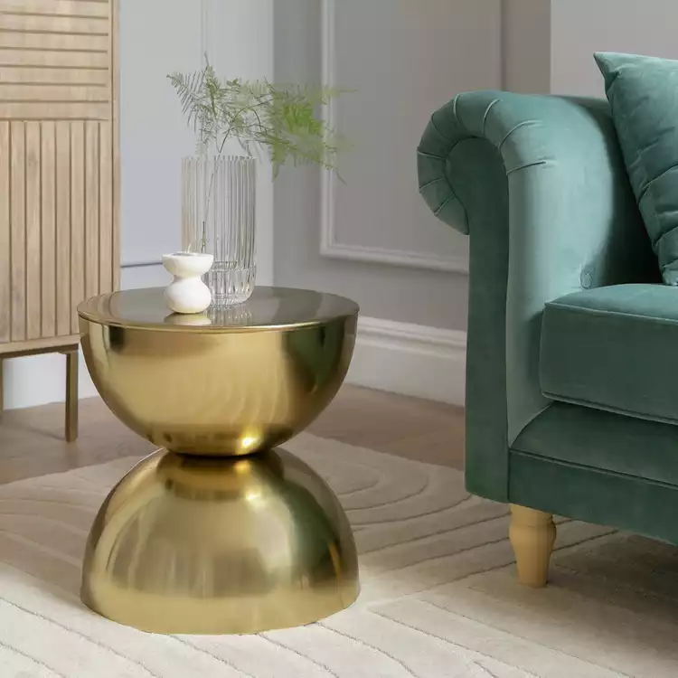 Habitat Zelda Side Table - Gold