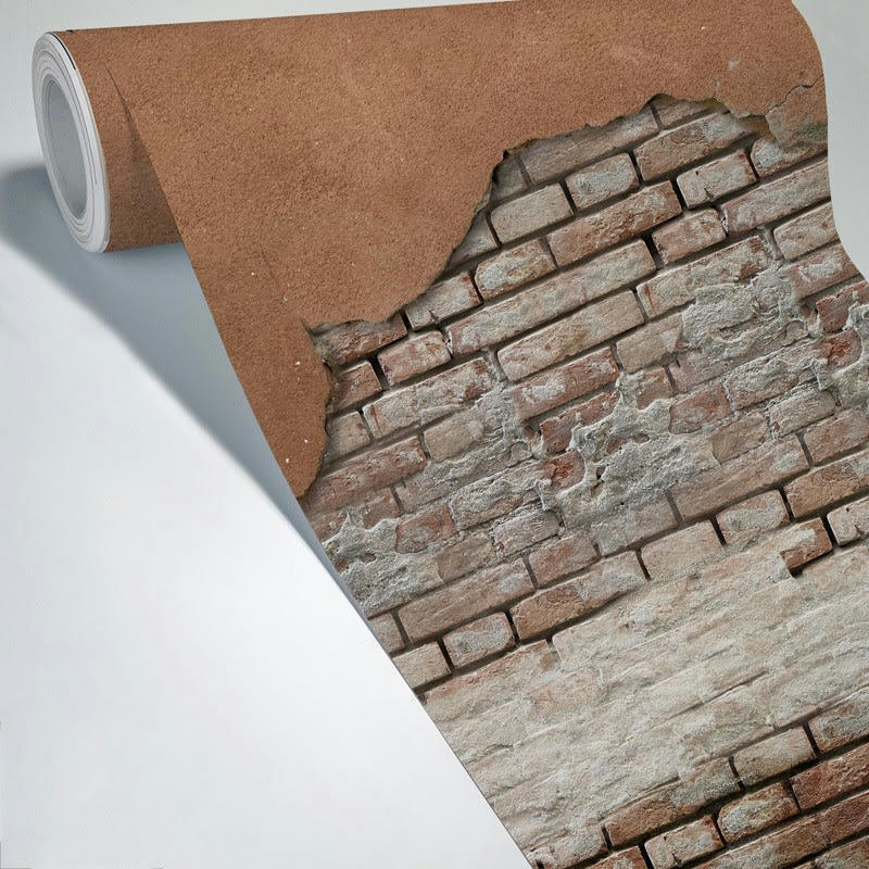 LOFT URBAIN - Papier Peint Panoramique L240xH270cm Marron Industriel