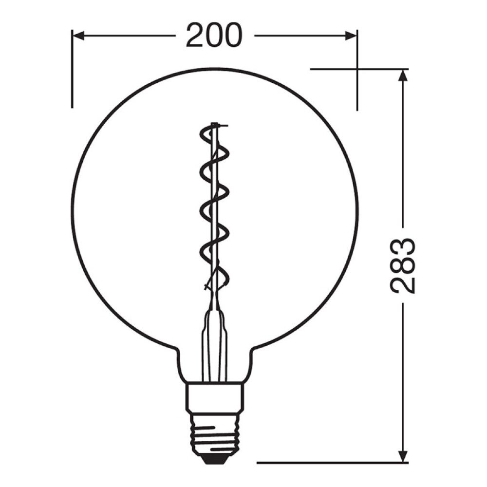 LYSPÆRE OSRAM LED GLOBE200 12 E27