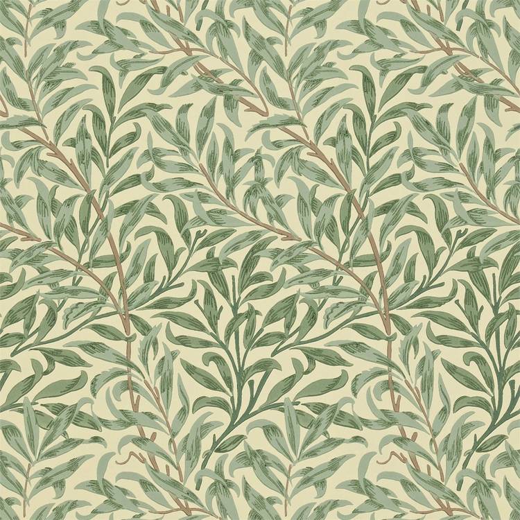 Morris & Co. Willow Bough Green Floral Wallpaper