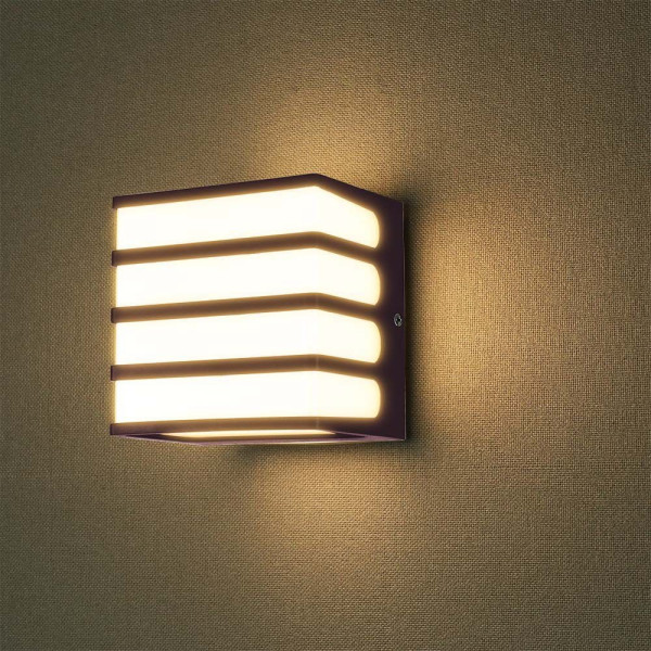 Kinkiet zewnętrzny VT-732 4000K brązowy LED 1x8W 800lm IP65 V-TAC