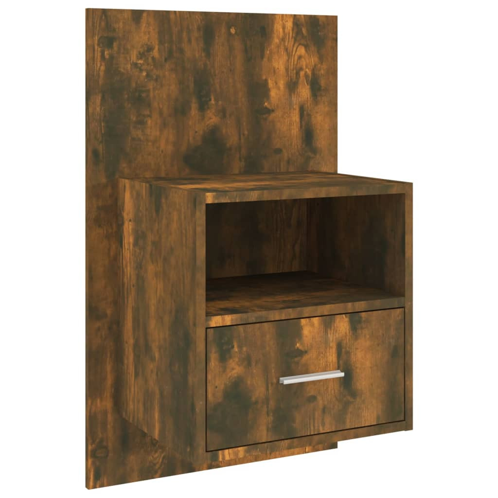 Szafka Nocna Stolik Komoda Brązowa Wisząca Do Sypialni 48,5x32,5x80 cm